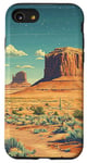 iPhone SE (2020) / 7 / 8 Rocky Desert Vintage Landscape Graphic Case