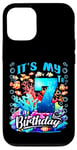 Coque pour iPhone 12/12 Pro C'est mon septième anniversaire, mon garçon Sea Fish Ocean Animals Aquarium