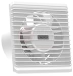 MKK Ventilateur de salle de bain - Diamètre : 100 mm - Blanc - Avec minuteur - Ventilateur mural - Silencieux - 10 cm