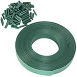 TERRE JARDIN - Kit Lamelles Occultantes, en PVC de 60 m x 4,7cm, Plus 100 Clips de Fixation - Kit Lamelle Brise Vue, pour Grillage Rigide et Clôture - Qualité Premium - Facile à Installer - - Vert