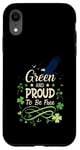 Coque pour iPhone XR Trèfle vert et fier d'être libre – Célébrez la liberté