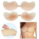 Small Breast Sticky Bra Invisible Nipple Cover Strapless Backless Bras  Women