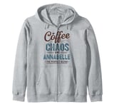 Annabelle Personalized Cute Coffee Girls Annabelle Name Zip Hoodie