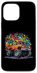 Coque pour iPhone 13 Pro Max Monster Truck Numbers Love Maths Day