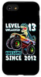 iPhone SE (2020) / 7 / 8 Level 13 Unlocked T Rex Monster Truck Dinosaur 13th Birthday Case