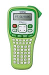 Brother GL-H105 Label Maker, P-Touch Garden Label Printer, Handheld, ABC Keyboard, Up to 12mm Labels, Includes 12mm Black on White Tape Cassette, Green