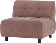 Louis Modulære sofa 1,5-sæder, vævet stof lyserød H73x90x90 cm