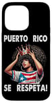 iPhone 14 Pro Max Puerto Rico Se Respeta Afro Boricua Queen Crown PR Flag Case