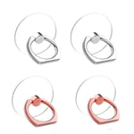 Support de bague transparent pour téléphone portable,support de rotation résistant à 360 °,poignée transparente,compatible avec iMorning ou étui de téléphone - Type 4 color 2