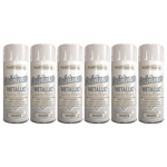 6X White Metallic Spray Paint Aerosol Auto Gloss Lacquer Wood Metal 200ml