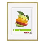 Hama Cadre photo en plastique "Décor Sevilla" (taille du Cadre de 40 x 50 cm avec bordure de 13 mm x 20 mm, pour une photo de 40 x 50 cm) Or Mat