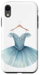 Coque pour iPhone XR Blue Ballerina Girl Tutu de danse lyrique musicale