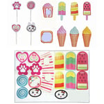 Ice Cream Cart Toy Set Playing Home Baby Toy DIY For Girl For Shop