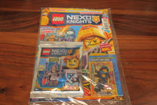 LEGO NEXO KNIGHTS  MAGAZINE MARS 2017   + FIGURINE LEGO ROBIN + TRADING CARD