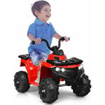 Goplus - Voiture 4x4 Quad Buggy Electrique 6V,Moto Electrique pour Enfants 3-6 Ans, Vehicule Electrique Avant/Arriere Jusqu'a 3 km/h,Charge 25KG avec