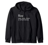 Rizz / Word of The Year 2023 / Rizz Dictionary / Language Zip Hoodie