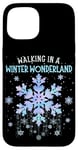 iPhone 15 Walking In A Winter Wonderland Tie Dye Snowflake Christmas Case