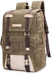 Camera Bag Backpack, camera case Waterproof Anti Theft Photography Backpack, Camera Travel Bag Professional Camera Lens Organizer, khaki (Color : Khaki, Size : Khaki)