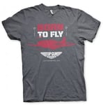 Hybris Top Gun - Born To Fly T-Shirt (DarkHeather,XXL)