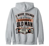 grumpy old mens men women apparel birthdays holidays Zip Hoodie