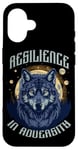 Coque pour iPhone 16 Resilience In Adversity Citation Spirit Animal Wolf Pack