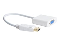 Cablexpert - Videokort - Displayport (Hane) Till Hd-15 (Vga) (Hona) - Displayport 1.1A - 15 Cm - Stöd För 1080P - Vit