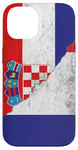 Coque pour iPhone 14 Drapeaux France et Croatie - Croatie française