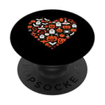 Costume d'Halloween citrouille squelette horreur fantôme sorcière horreur PopSockets PopGrip Interchangeable