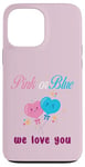 Coque pour iPhone 13 Pro Max Ballons roses ou bleus