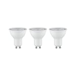 Paulmann 28928 LED Reflector Light Bulb Set of 3 3X 460 lm 36° 3X 7 Watt Light Bulbs Matte White 4000 K GU10