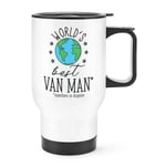 World's Best Van Man Travel Mug Cup With Handle Funny Favourite Courier Driver