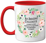 Stuff4 Retirement Gifts for Women, Leaving Gifts for Colleagues Women, Retirement Gift Ideas for Men or Women, Sorry Your Leaving Gifts, 11oz Ceramic Dishwasher Safe Red Mugs