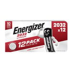 Energizer Lithium CR2032 Coin Cell - 12 Pack (E303693100)