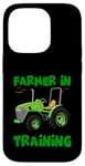 Coque pour iPhone 14 Pro Tracteur amusant pour enfants - Amateur de tracteur d'entraînement