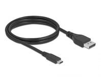 DELOCK – Bidirectional USB Type-C to DisplayPort Cable (DP Alt Mode) 8K 60 Hz 1 m DP 8K  (86038)