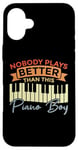 Coque pour iPhone 16 Plus Piano Claviers Pianiste Kid