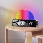 Colorful Alarm Clock Morning Wake Up Alarm Sunrise Simulator Bedroom Night 3