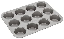 Judge JB15 Non-Stick Cupcake or Muffin Tin with 12 Cups, Dishwasher Safe 35cm x 26cm x 3cm - 5 Year Guarantee