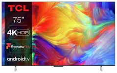 TCL 75 Inch 75P638K Smart 4K Ultra HD HDR Android TV