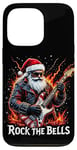 iPhone 13 Pro Rock the Bells Christmas Rocker Santa Rock Guitarist Case