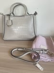 Radley Cross Body Bag Grab Bag Medium Salutation Avenue Clay Leather RRP£249 New