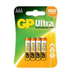 New GP BATTERIES Ultra Alkaline AAA 4 Pack