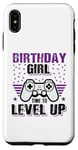 Coque pour iPhone XS Max Birthday Girl Time To Level Up Jeu vidéo Nerd