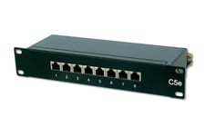 Panneau de brassage RJ45 8 ports CAT5e STP 10' rackable