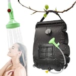 Douche solaire de Camping ,20 l ,avec indicateur de température , Douches de randonnée ,Portable , pour Le Camping, la Plage, Le Jardin, la Natation,