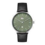 Lacoste Analogue Quartz Watch for Men with Green Leather Strap - 2011225