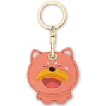 AXFEE Airtag Porte Clé, Mignon PU Étuis pour Apple AirTag, Portable Key Finder pour Clés Enfants Animaux de Compagnie, [ Porte- Clés Contrôle d'Accès] (Airtag Non Inclus) (Chien Banane)