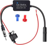 Fm/Am Dab Dab+ Antenne De Voiture Amplificateur De Signal Adaptateur Din Femelle Vers Din Mâle Amplificateur D'Antenne Radio Numérique 12V Pour Autoradio Stéréo Numérique