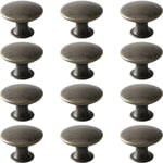 Poignée de meuble-12x Boutons de Tiroir de Porte Vintage 30mm Antique Laiton Poignées de Placard d'armoires de Cuisine, Pour Commode et Armoire