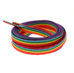 Pride Laces Coloured LGBTQIA Rainbow Laces Gay  Flat 10mm Shoes Trainers - 80cm